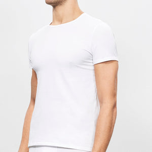 Men's - Cotton & Beeswax / crew-neck shirt-White (T2244M)