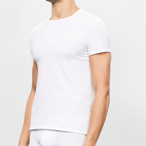 Men's - Cotton & Beeswax / crew-neck shirt-White (T2244M)
