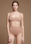 Ladies - Soy & Modal / High waist shorts-Nude (JaiBRF2)